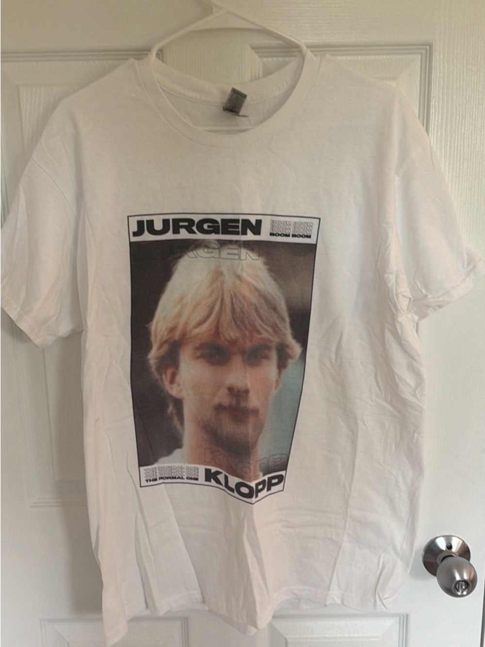 Jurgen Klopp White Graphic Tee - Men's Casual Shirt